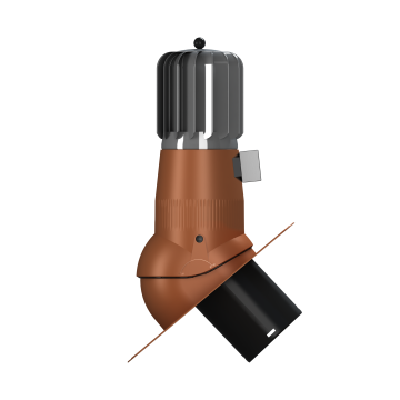 Produkt - Kominek wentylacyjny obrotowy z odpływem kondensatu Turbo Standard EVO Ø150/H492 – HYBRYDA