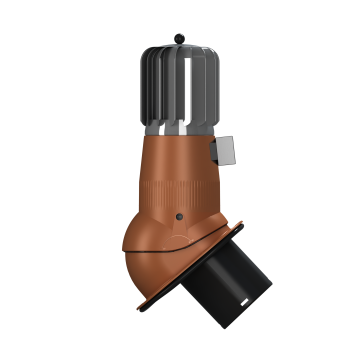 Produkt - Kominek wentylacyjny obrotowy z odpływem kondensatu Turbo Normal EVO Ø150/H492 – HYBRYDA