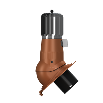 Produkt - Kominek wentylacyjny obrotowy z odpływem kondensatu Turbo Uniwersal EVO Ø150/H492 – HYBRYDA