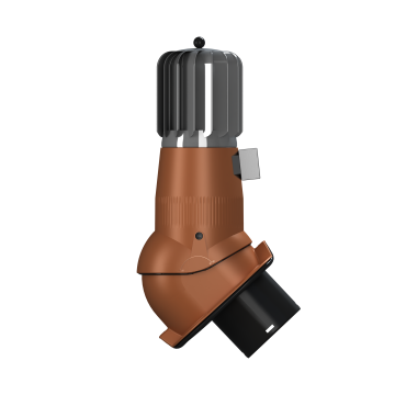 Produkt - Kominek wentylacyjny obrotowy z odpływem kondensatu Turbo Perfekta EVO Ø150/H492 – HYBRYDA